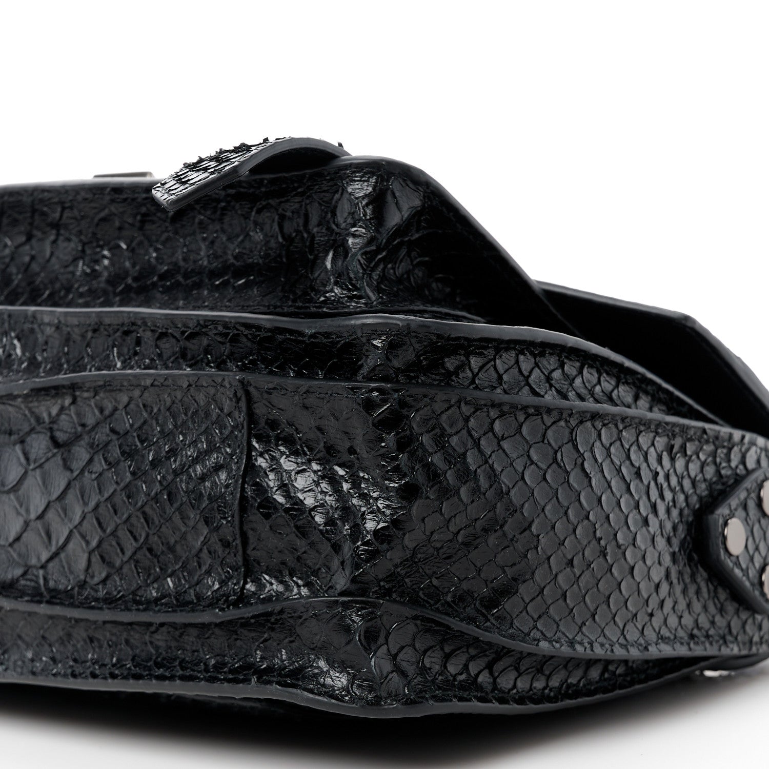 Proenza Schouler PROENZA SCHOULER Snakeskin Tiny PS1 Satchel Black 11 of 11