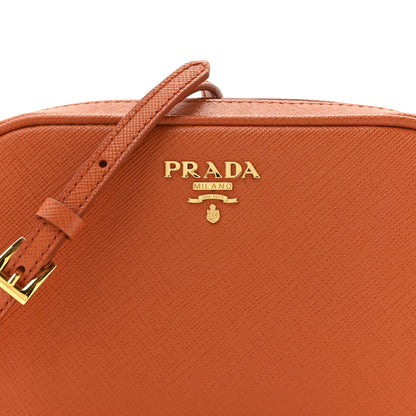 Prada Saffiano Mini Camera Crossbody Papaya 7 of 9