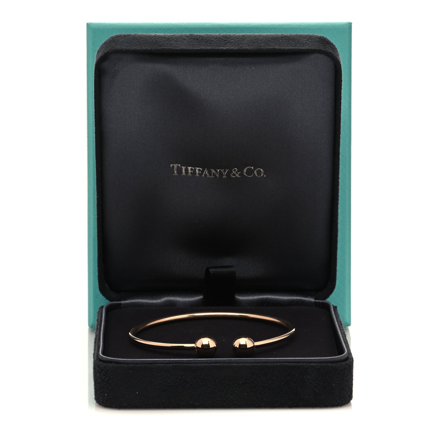 Tiffany 18K Rose Gold 8mm HardWear Ball Wire Bracelet 5 of 5