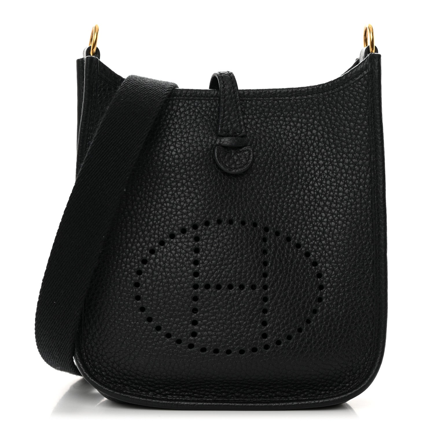 Hermes Taurillon Clemence Evelyne TPM Black 1 of 12