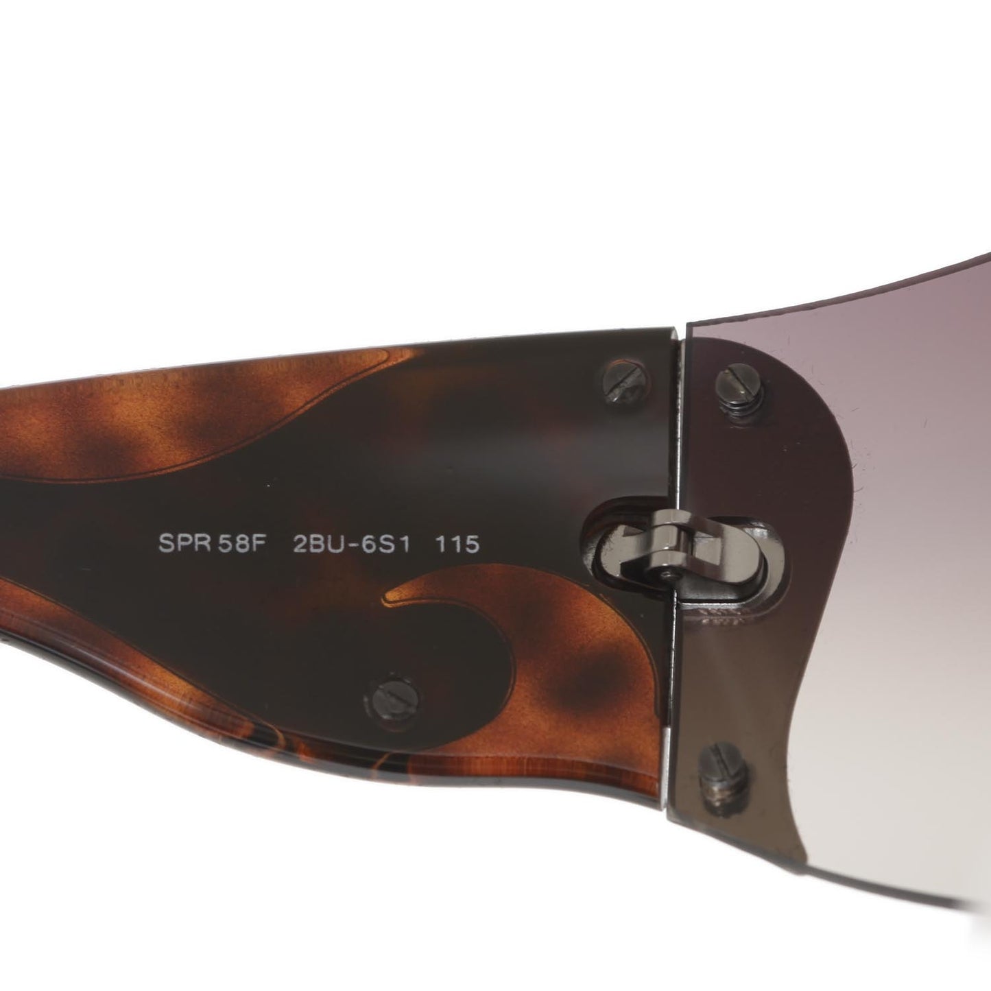 Tortoise Shell Wrap Around Sunglasses SPR 58F