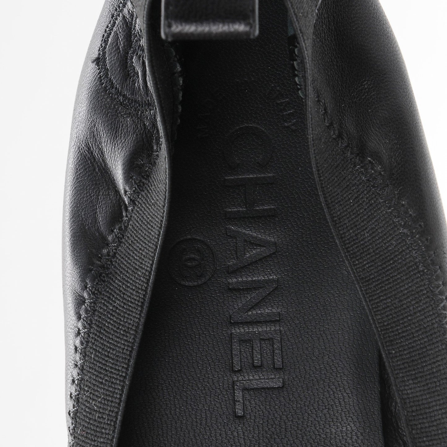 Lambskin Patent CC Elastic Stretch Pumps 38 Black
