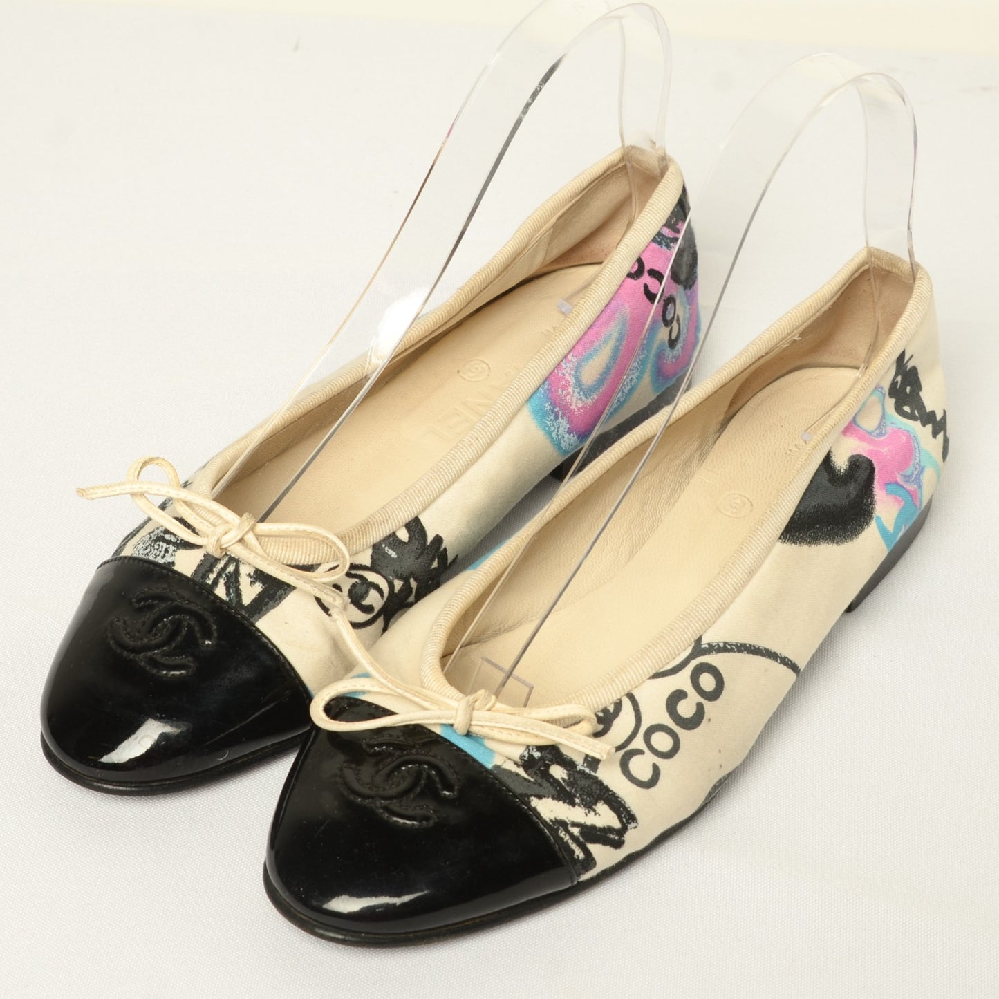 Patent Cap Toe CC Ballerina Flats 36