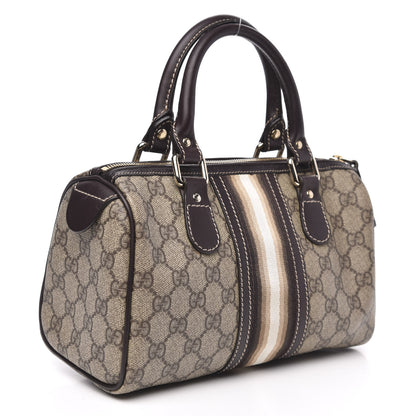 Gucci Monogram Vintage Web Small Boston Ebony 3 of 11