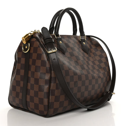 Louis Vuitton Damier Ebene Speedy Bandouliere 30 2 of 9