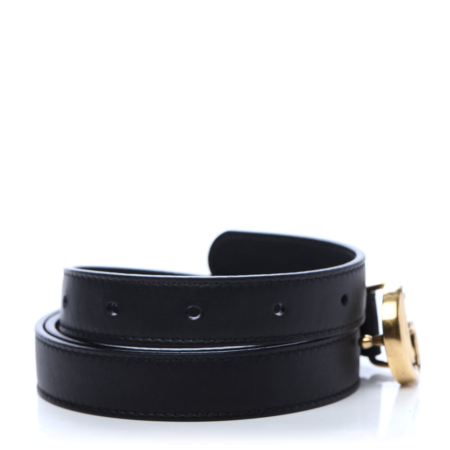 Calfskin Double G 20mm Belt 80 32 Black