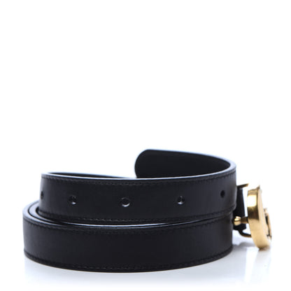 Gucci Calfskin Double G 20mm Belt 80 32 Black 3 of 7