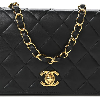 Chanel Lambskin Quilted Small Single Flap Black 8 of 10