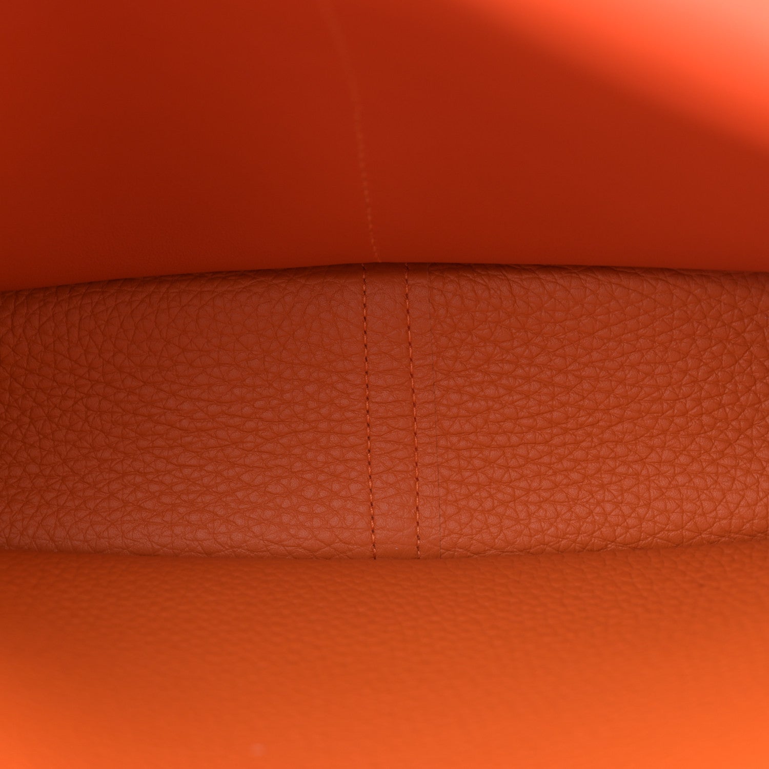 Hermes Taurillon Clemence Halzan 25 Orange 5 of 10