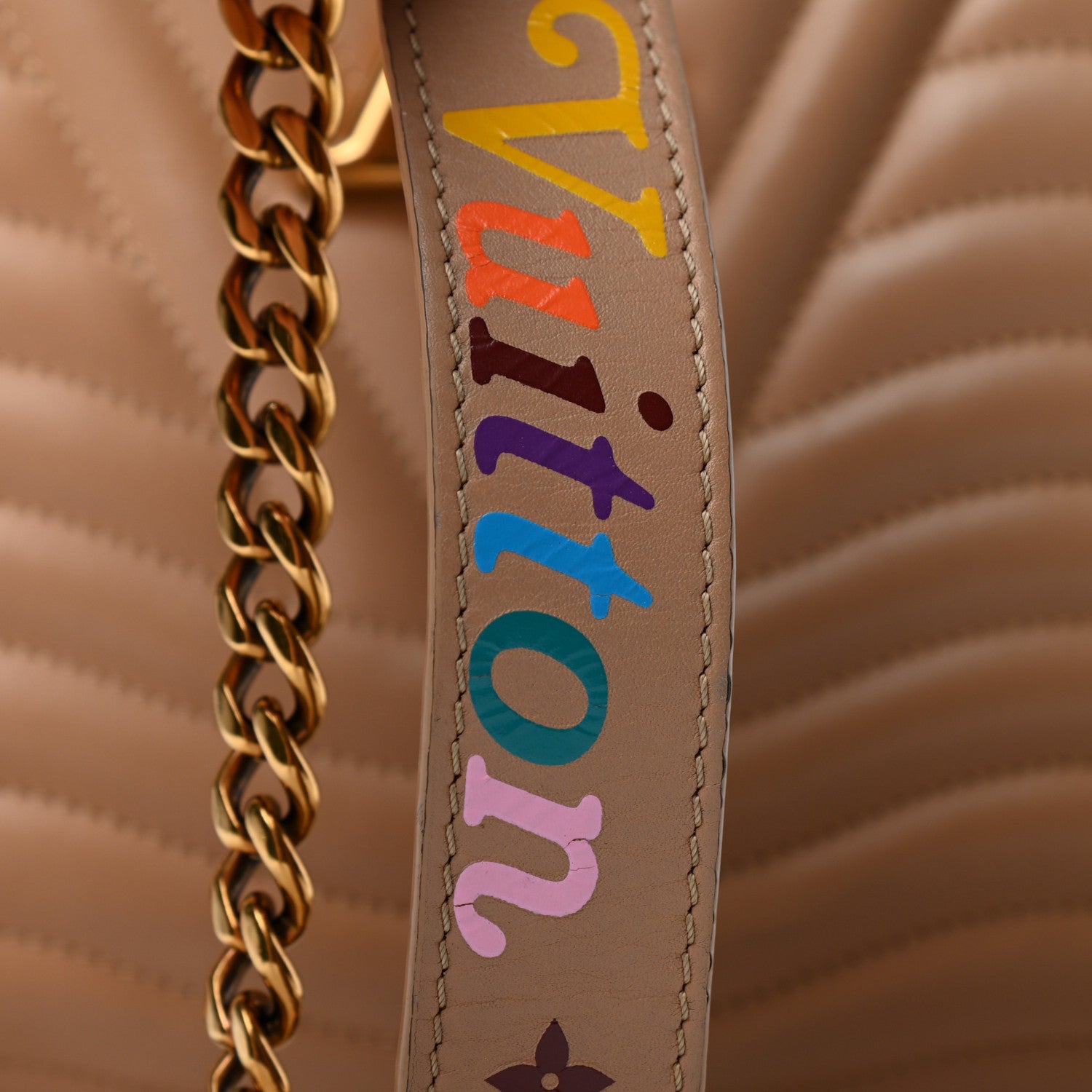 Louis Vuitton Calfskin New Wave Chain Tote Noisette 5 of 5
