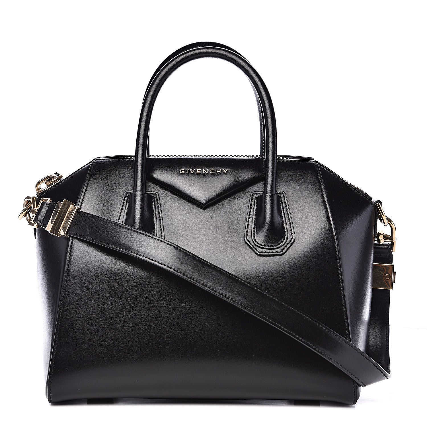 Givenchy Shiny Lord Calfskin Small Antigona Black 1 of 15