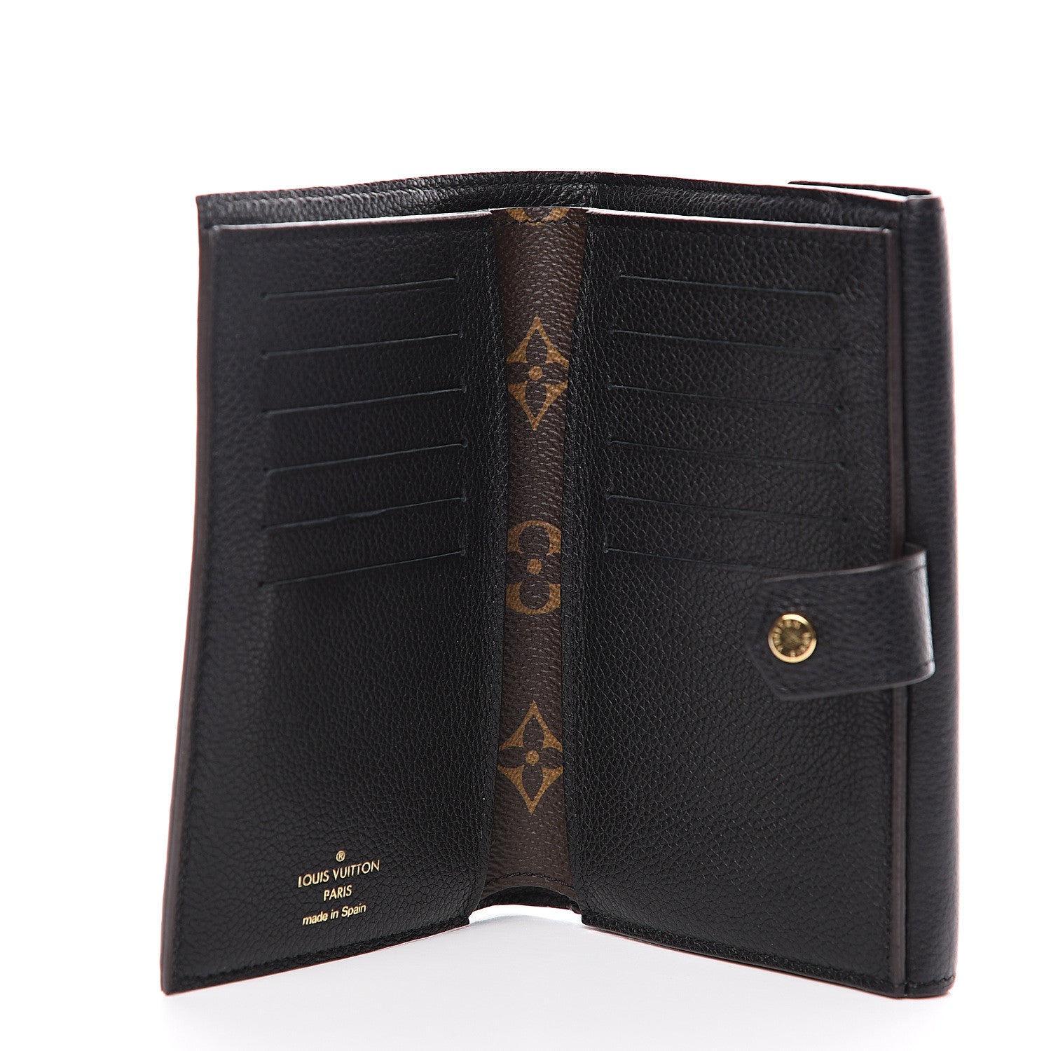 Louis Vuitton Monogram Pallas Compact Wallet Black 4 of 8