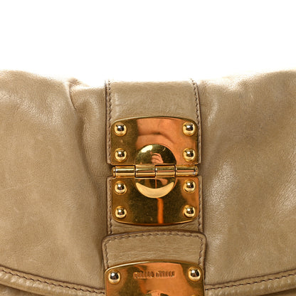 Miu Miu Nappa Matelasse Coffer Hobo Beige 7 of 9