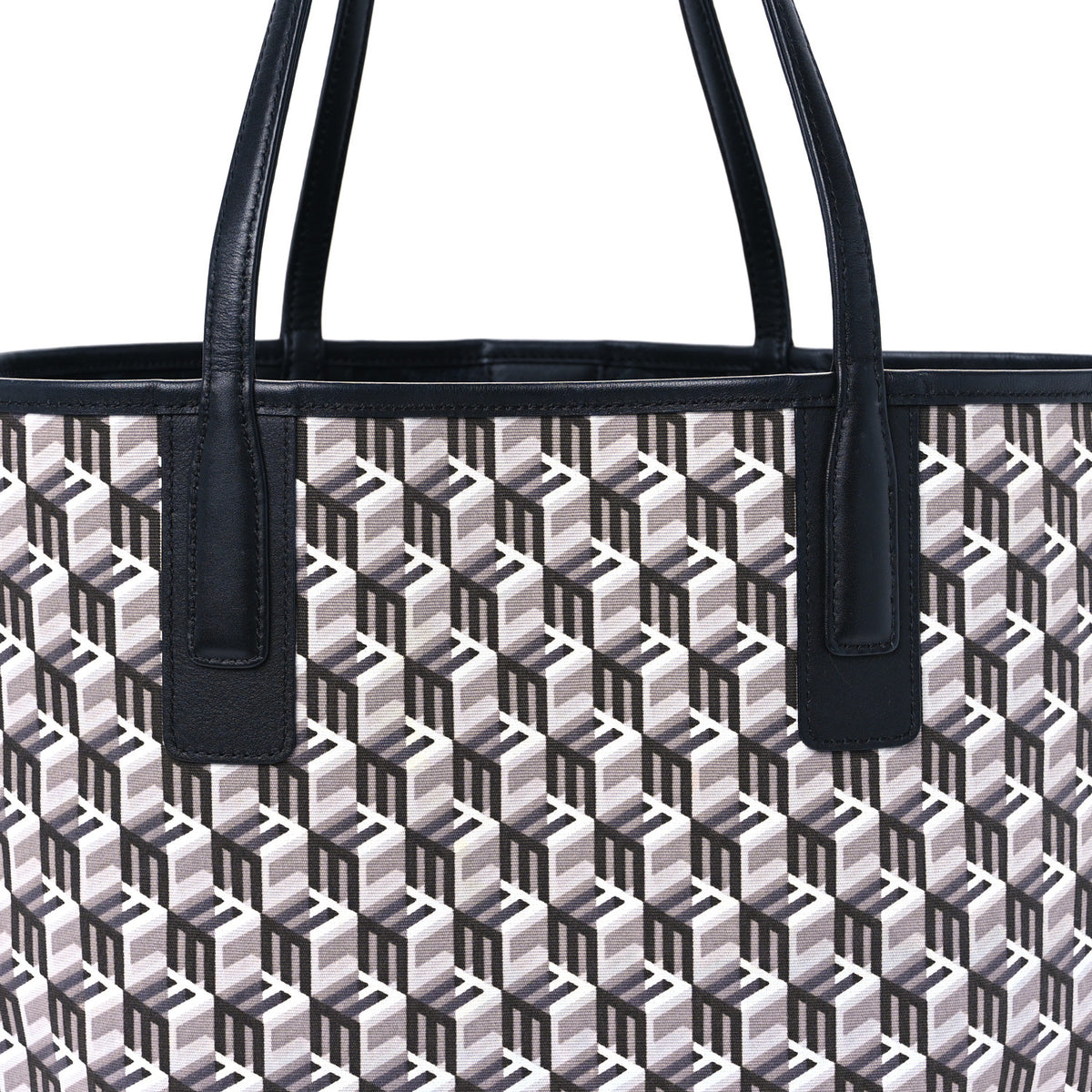 MCM Visetos Medium Liz Reversible Shopper Tote Black 14 of 18