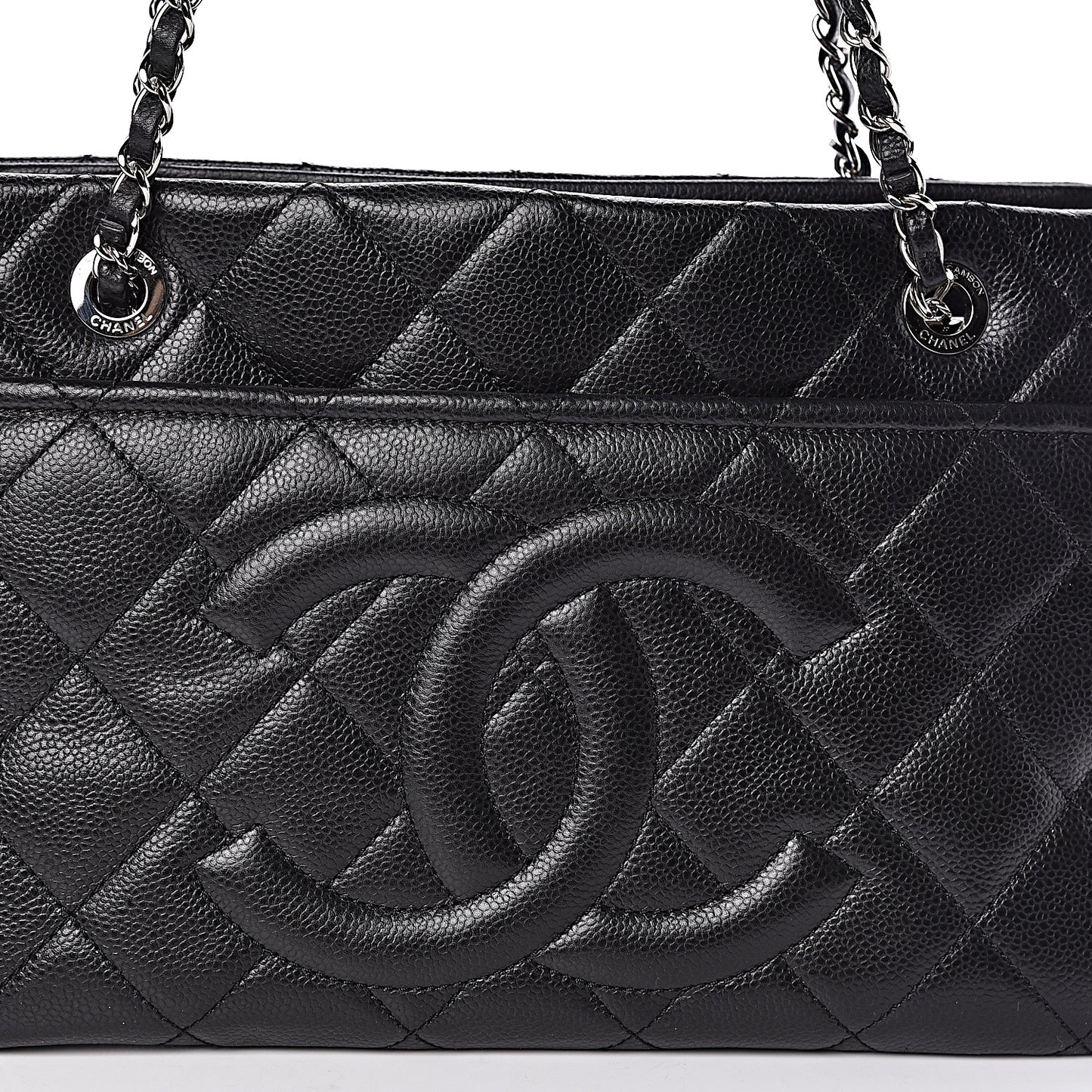 Caviar Quilted CC Timeless Soft Tote Black
