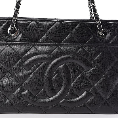 Chanel Caviar Quilted CC Timeless Soft Tote Black 10 of 10