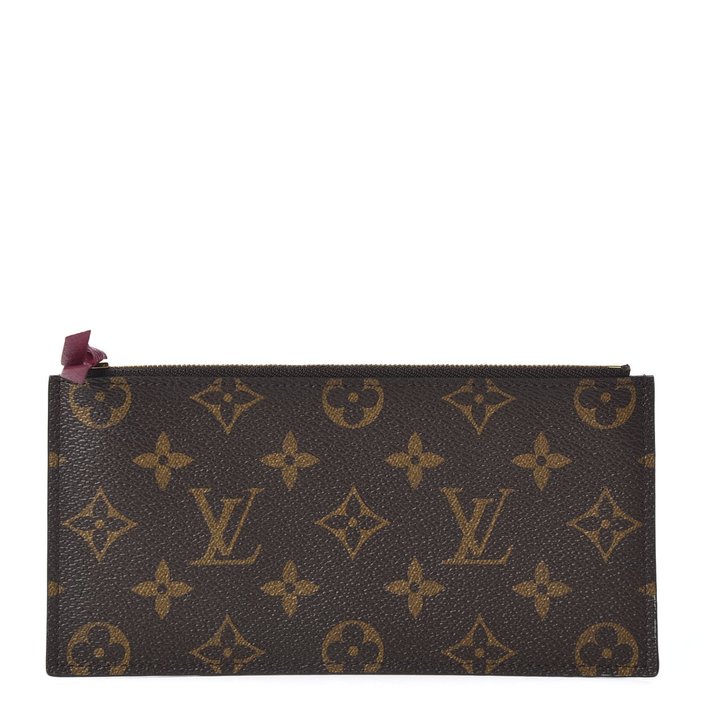 Monogram Felicie Chain Wallet Zippered Insert Fuchsia
