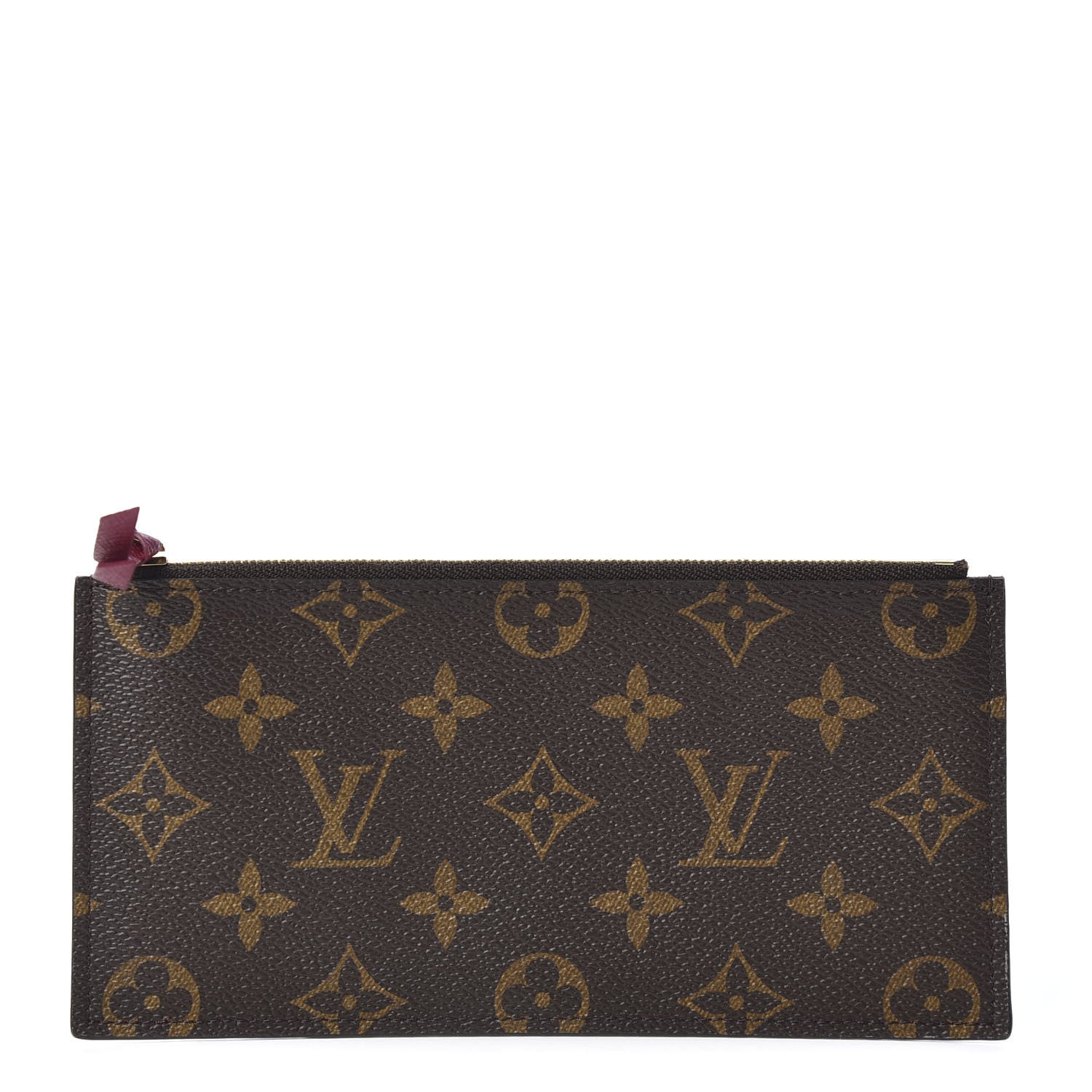 Louis Vuitton Monogram Felicie Chain Wallet Zippered Insert Fuchsia 1 of 7