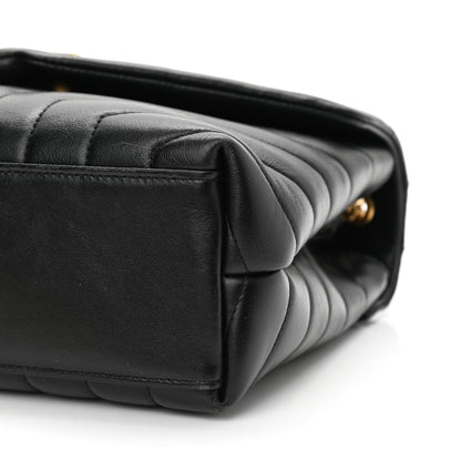 Saint Laurent Calfskin Y Quilted Monogram Small Loulou Chain Satchel Black 11 of 11