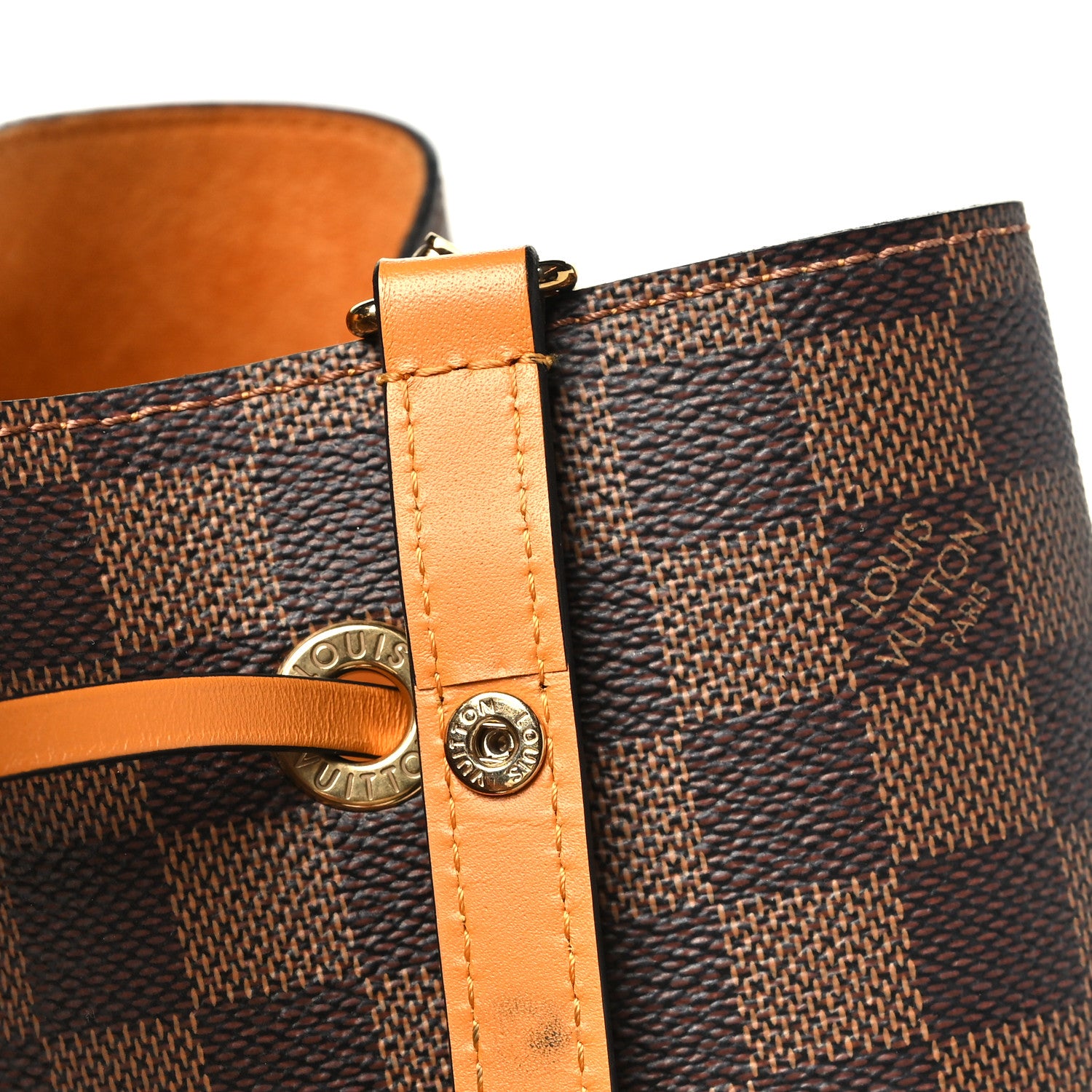Louis Vuitton Damier Ebene Neonoe MM Safran 10 of 10