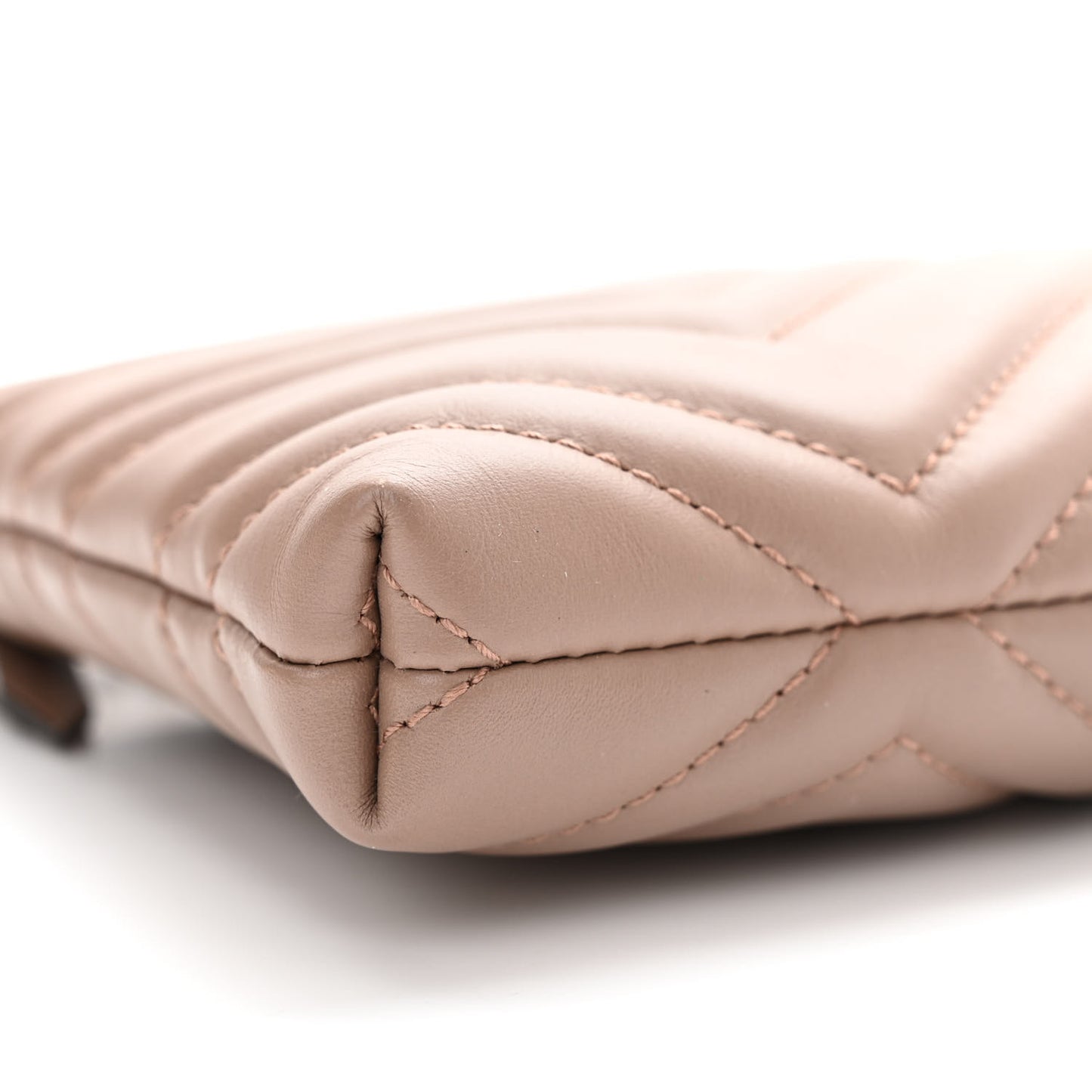Calfskin Matelasse Mini GG Marmont Chain Bag Porcelain Rose