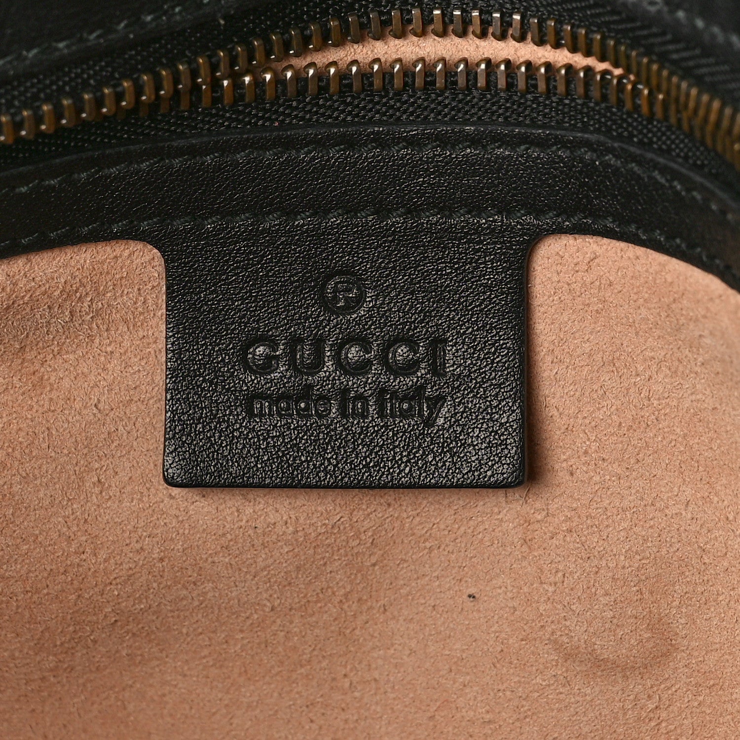 Gucci Calfskin Matelasse Medium GG Marmont Shoulder Bag Black 7 of 12