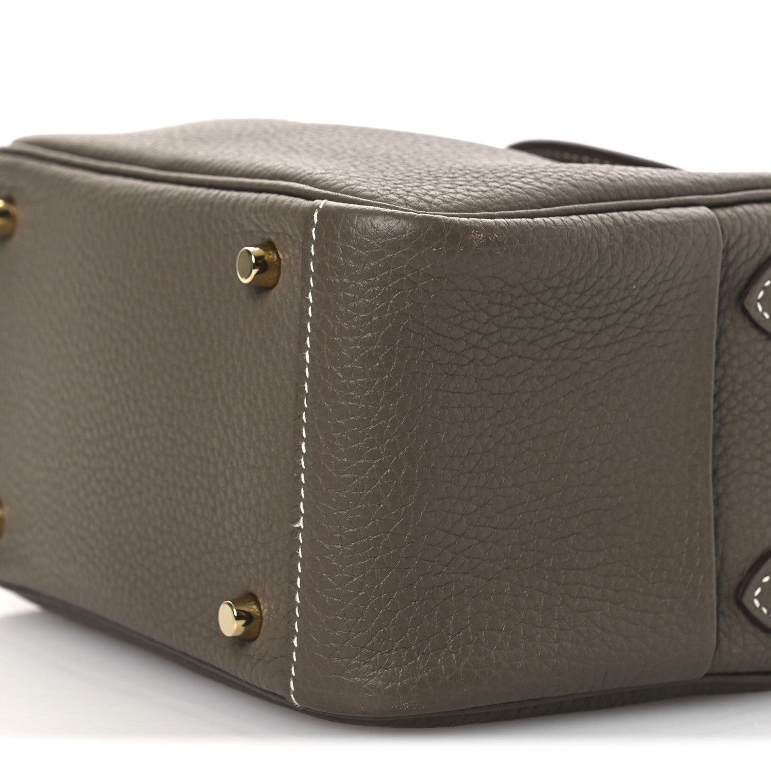 Hermes Taurillon Clemence Mini Lindy 20 Etoupe 10 of 12