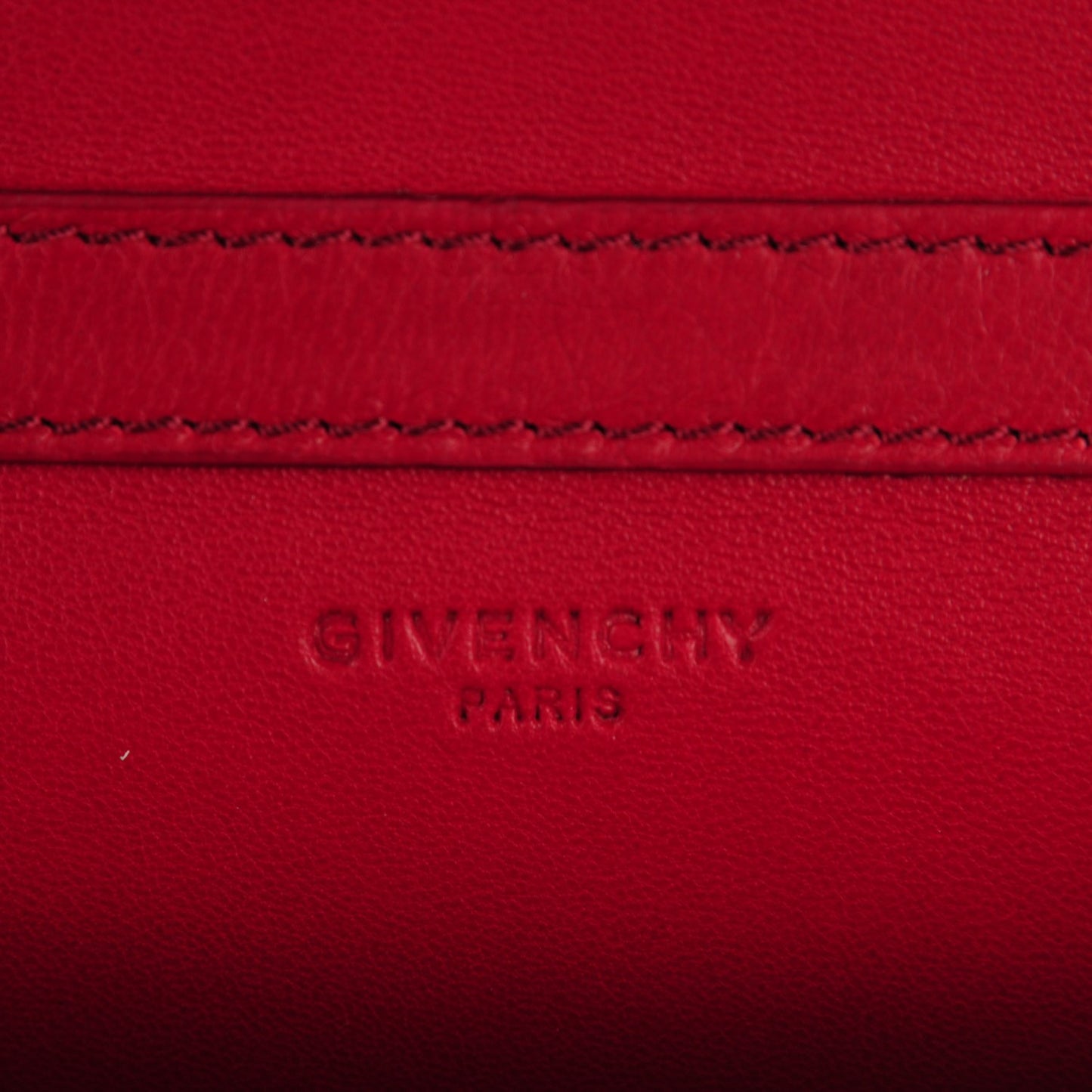 Sugar Goatskin Pandora Chain Wallet Deep Red