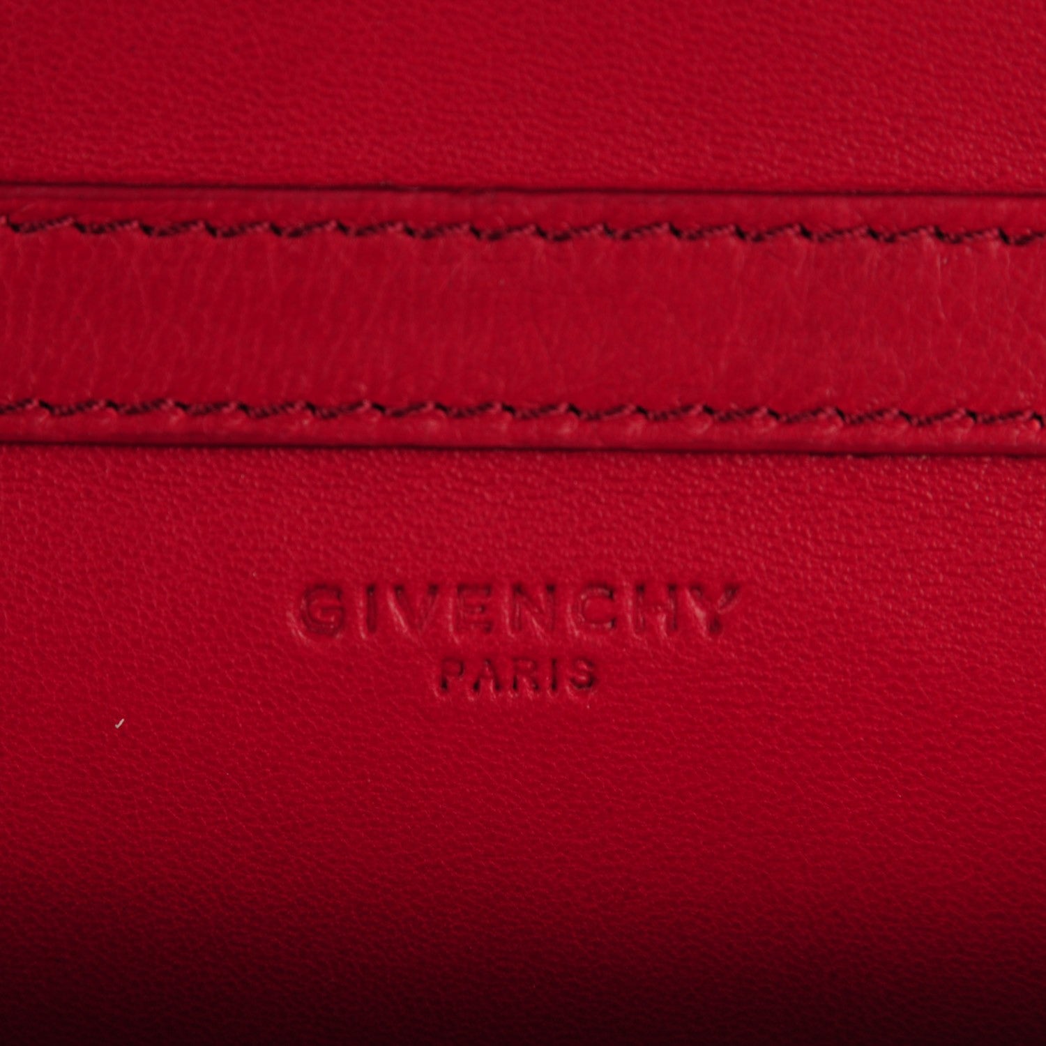 Givenchy Sugar Goatskin Pandora Chain Wallet Deep Red 6 of 8