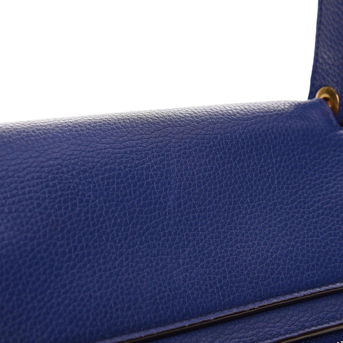 Drummed Calfskin Small Belt Bag Indigo