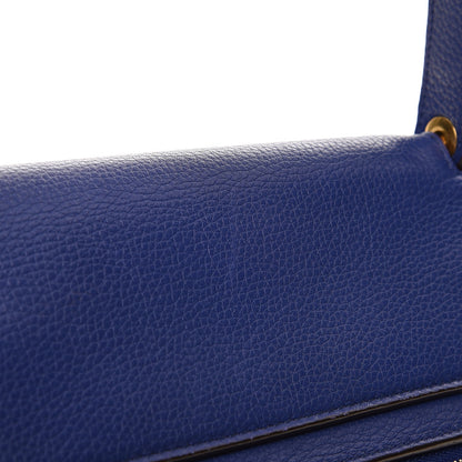 Celine Drummed Calfskin Small Belt Bag Indigo 8 of 9