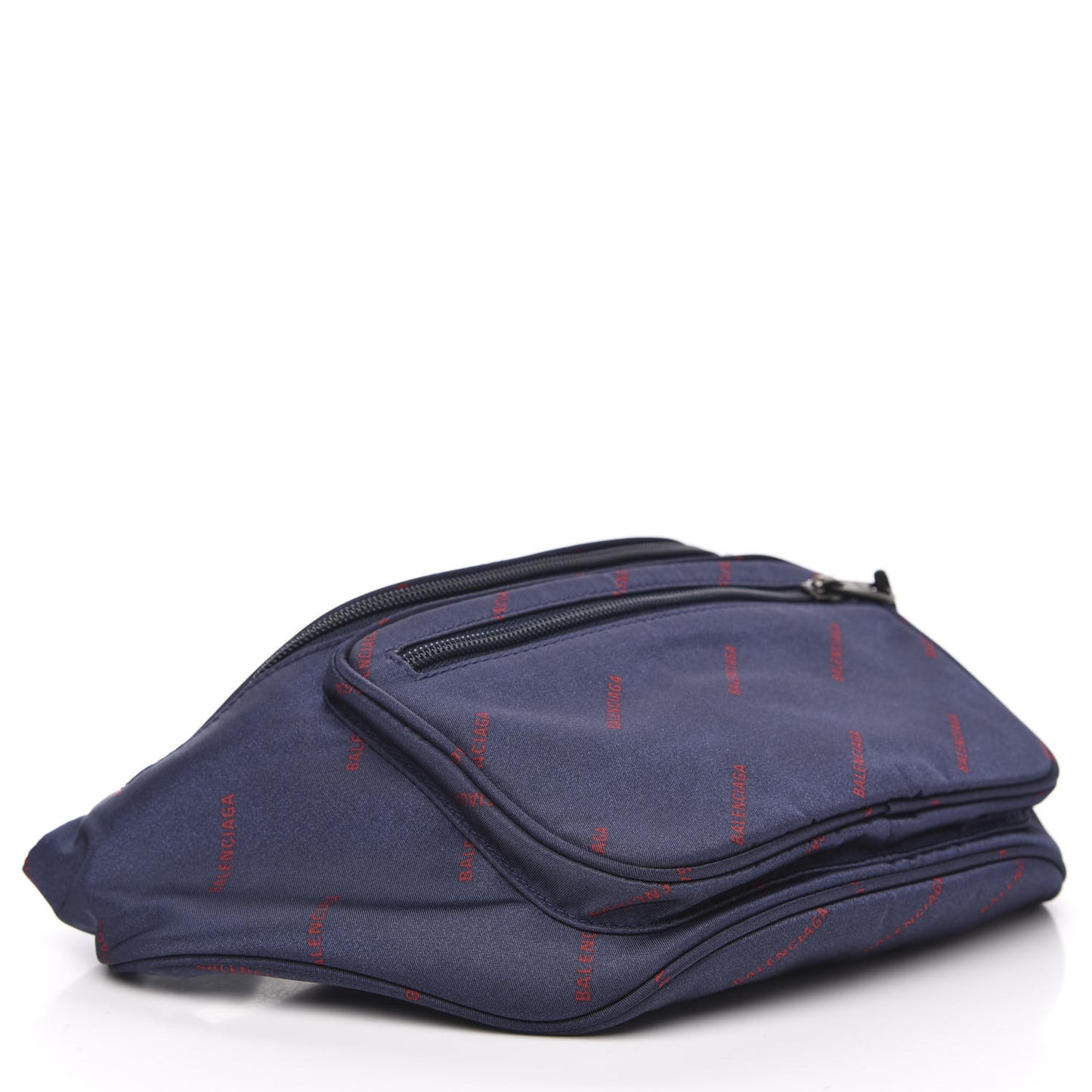 Twill Nylon Allover Logo Explorer Beltpack Bleu Canopee Rouge