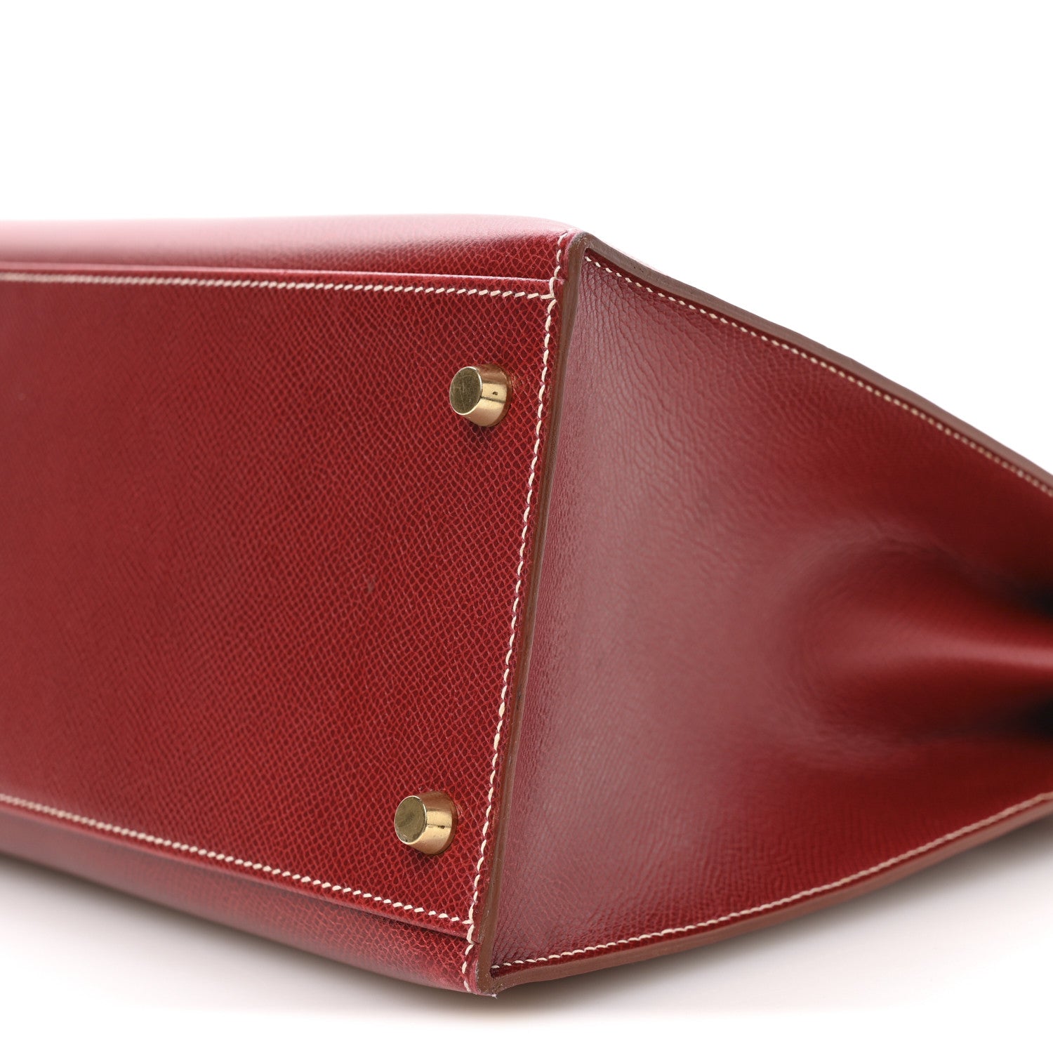 Hermes Veau Grain Lisse Kelly Sellier 35 Rouge Vif 10 of 10