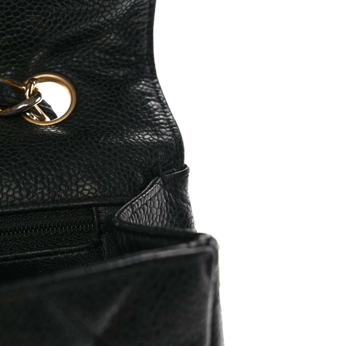 Caviar Quilted Jumbo Single Flap Black