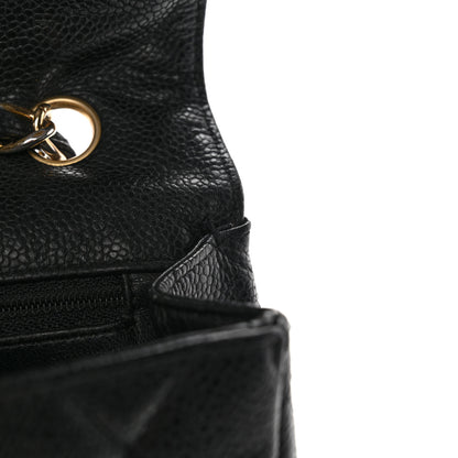 Chanel Caviar Quilted Jumbo Single Flap Black 12 of 14