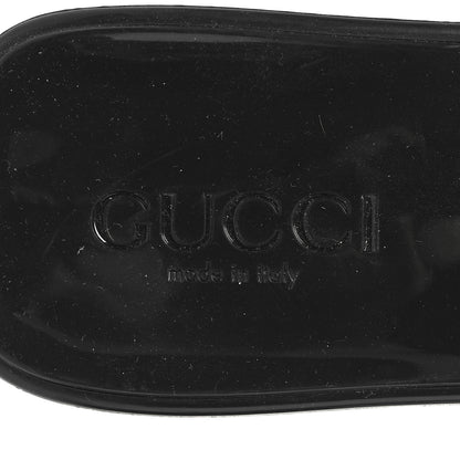 Gucci Rubber Gucci Logo Womens Platform 20/60mm Slide Sandals 37 Black 9 of 9