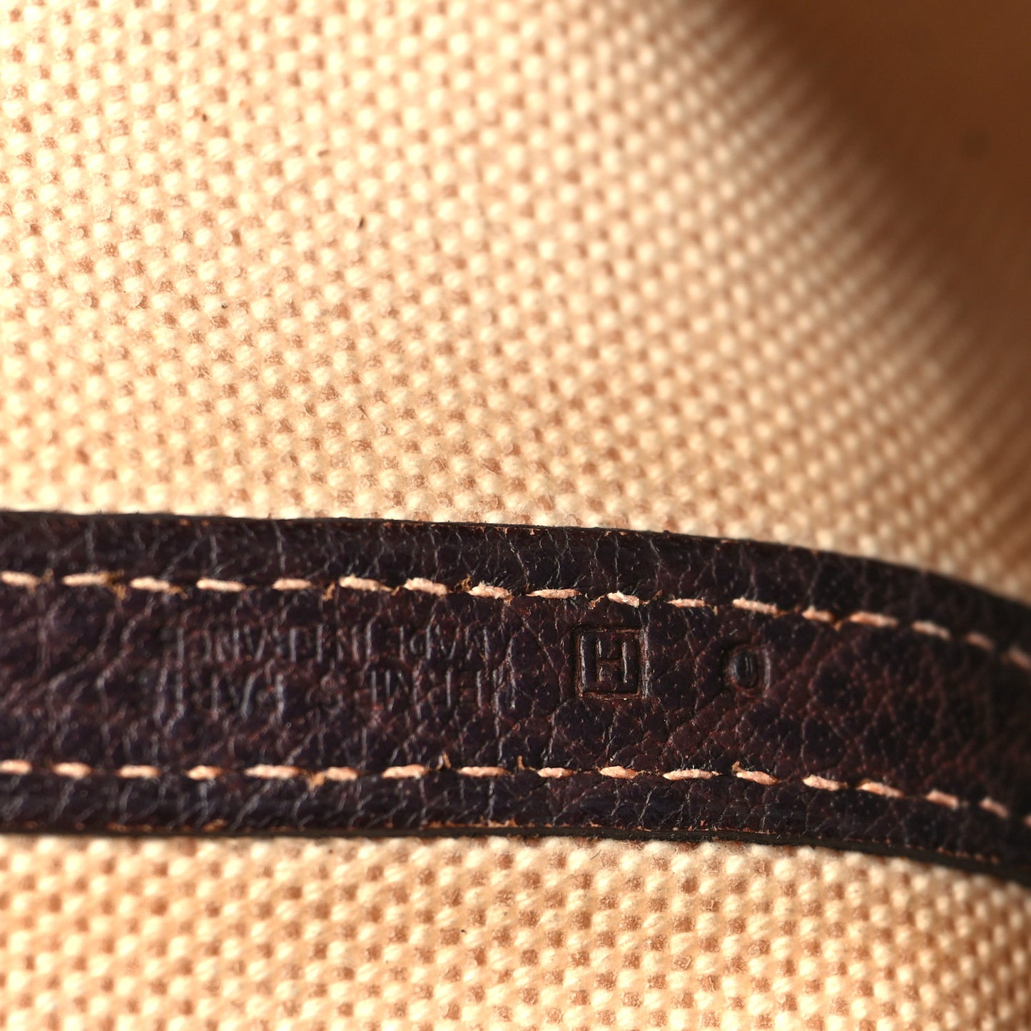 Toile Buffle Gala Garden Party Tote 36 MM Marron Fonce