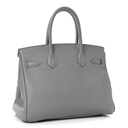 Hermes Togo Birkin 30 Gris Mouette 2 of 11