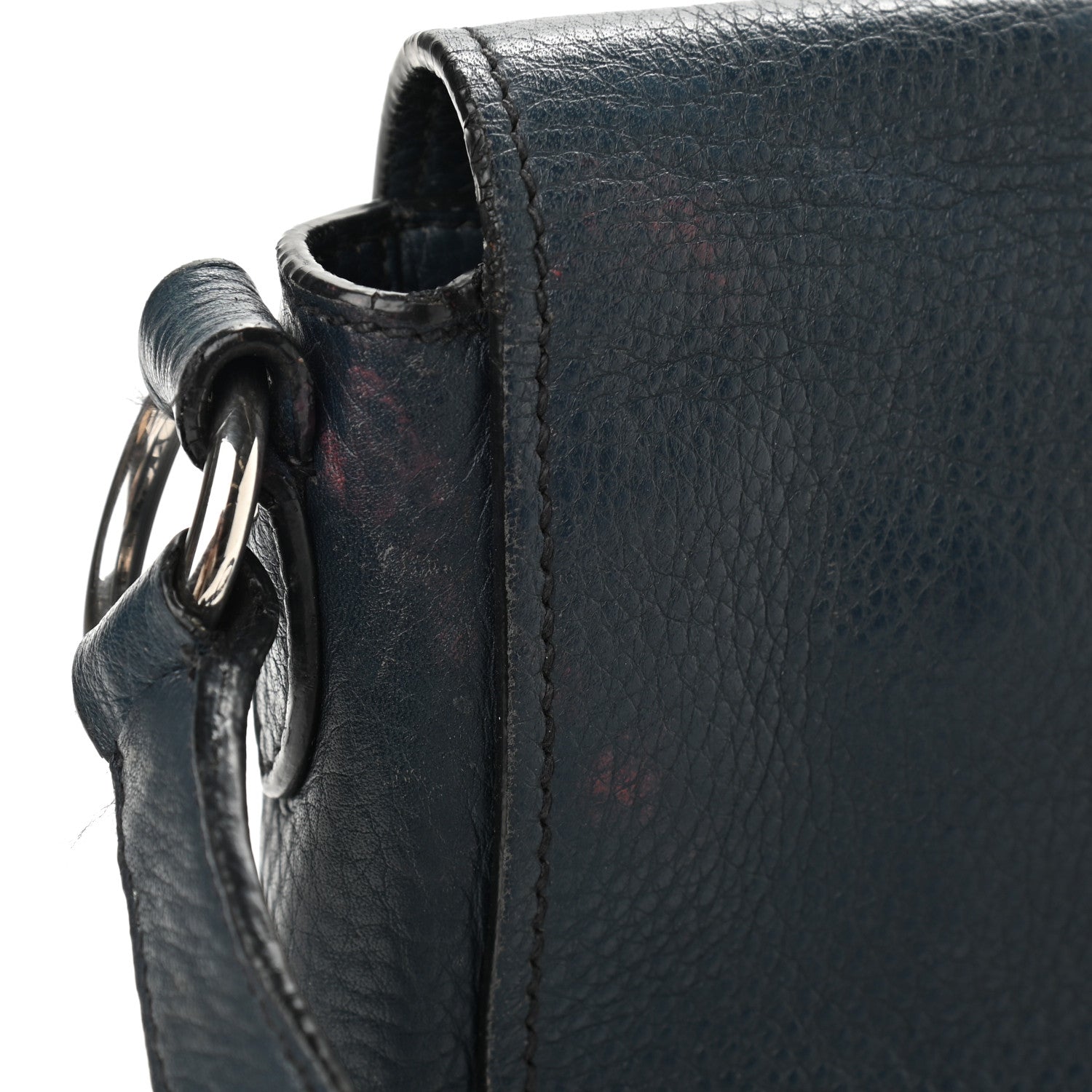 Miu Miu Vitello Phenix Madras Shoulder Bag Oltremare 14 of 24