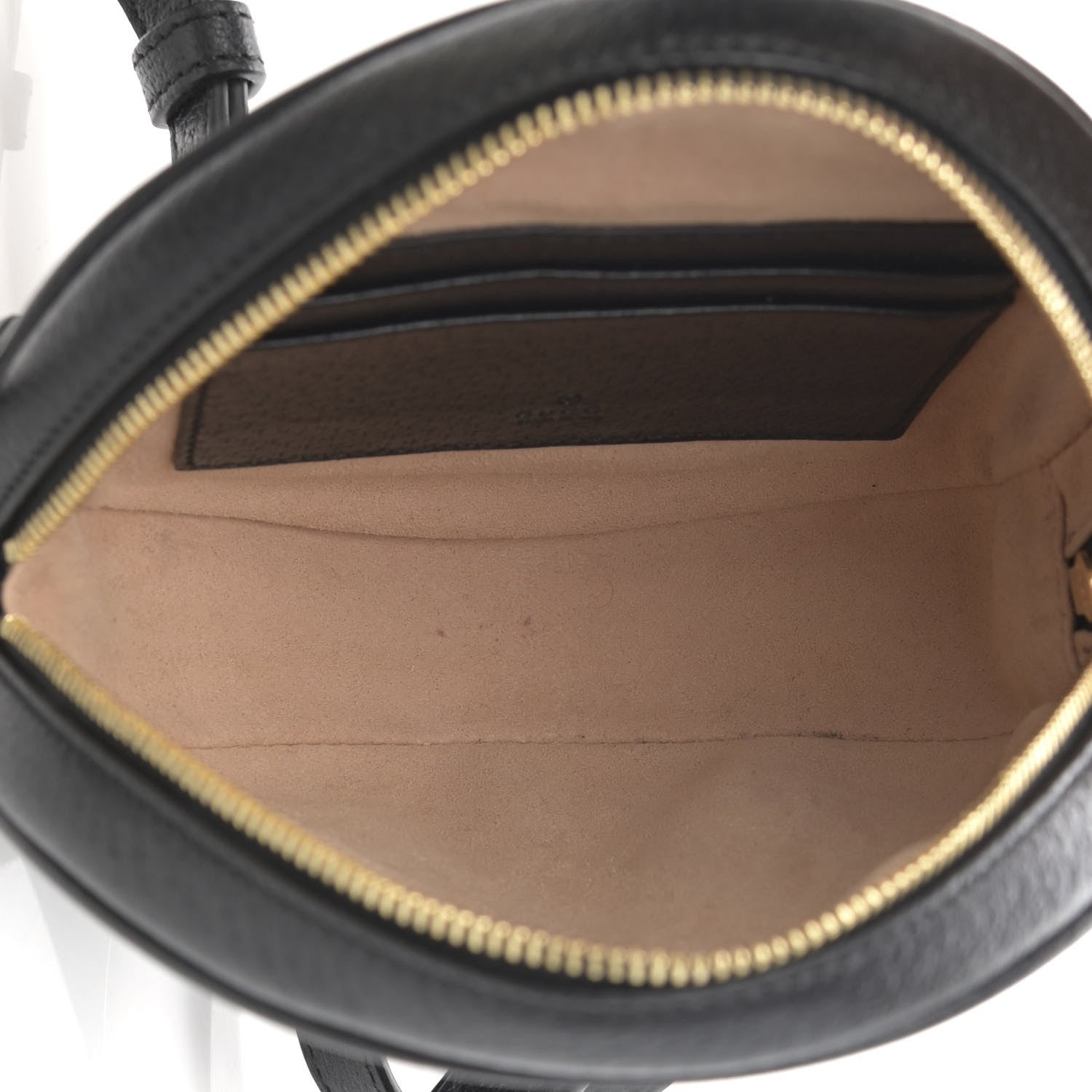 Gucci Grained Calfskin Web Mini Ophidia Round Backpack Black 5 of 11