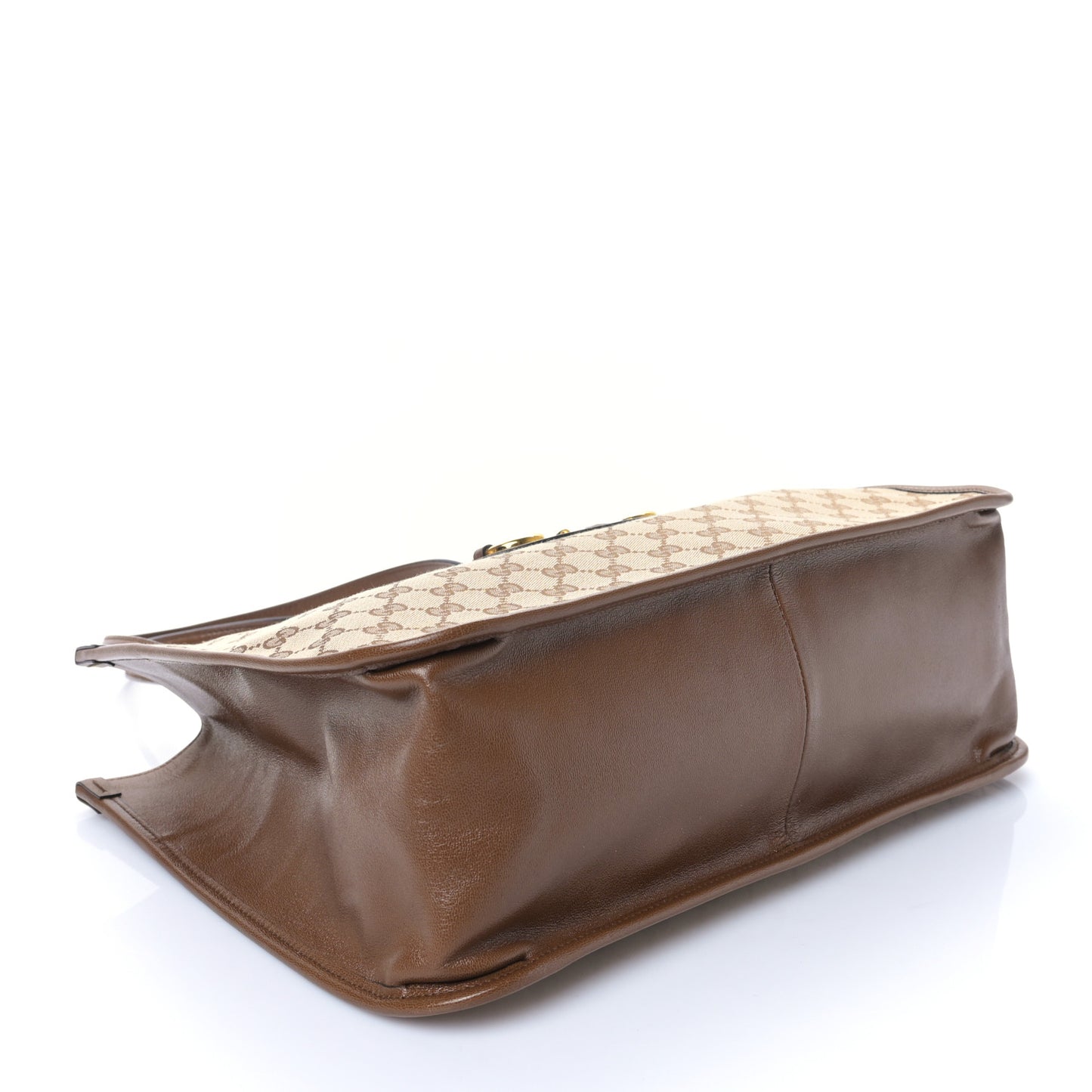Monogram Horsebit 1955 Tote Bag Beige Brown Sugar