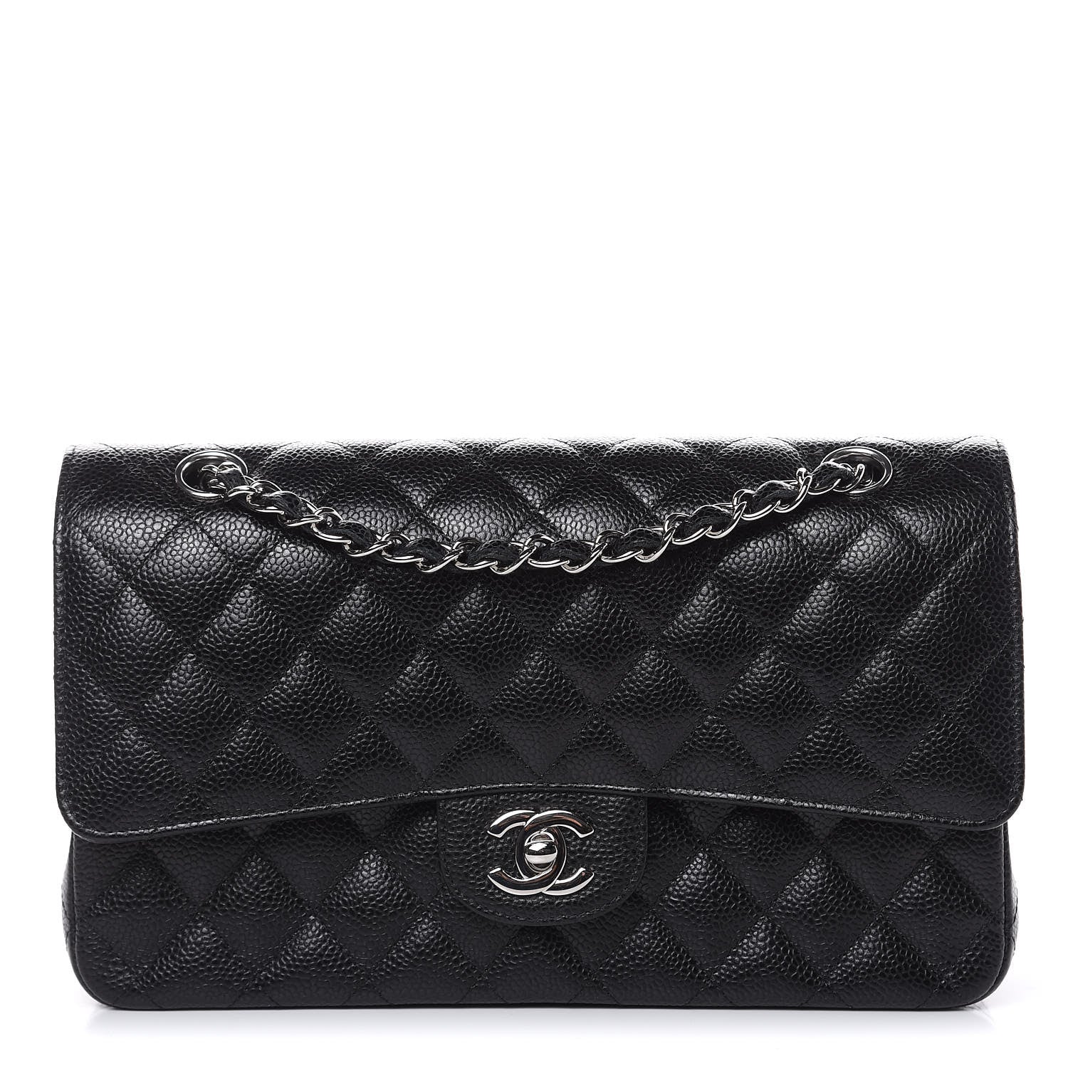 Chanel Caviar Quilted Medium Double Flap Black 1 of 12