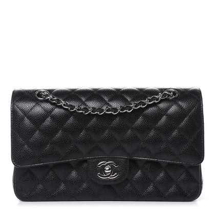 Chanel Caviar Quilted Medium Double Flap Black 1 of 12