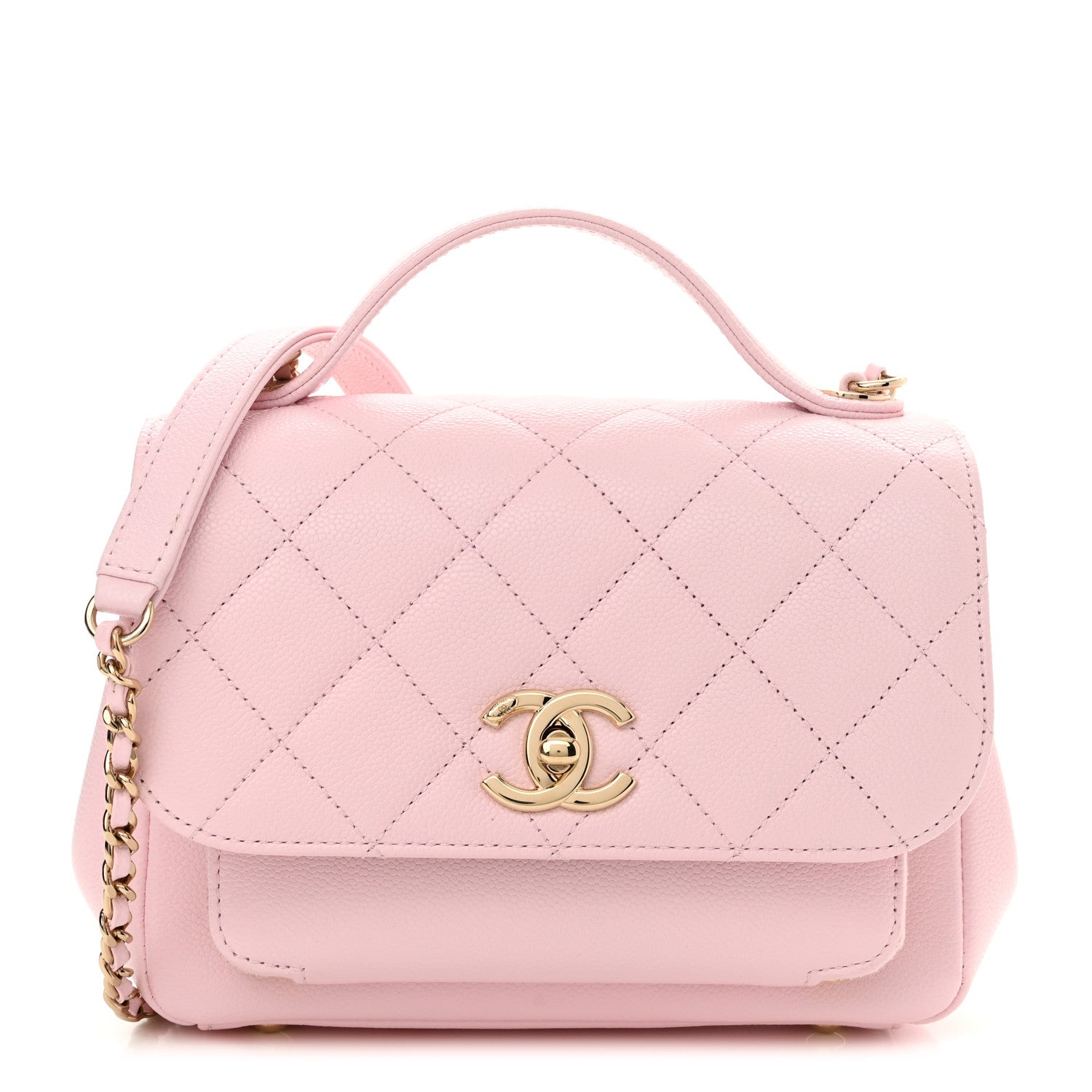 Chanel Caviar Quilted Small Business Affinity Flap Light Pink 1 of 11