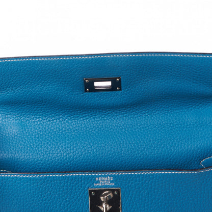 Hermes Togo Kelly Retourne 32 Blue Jean 13 of 32