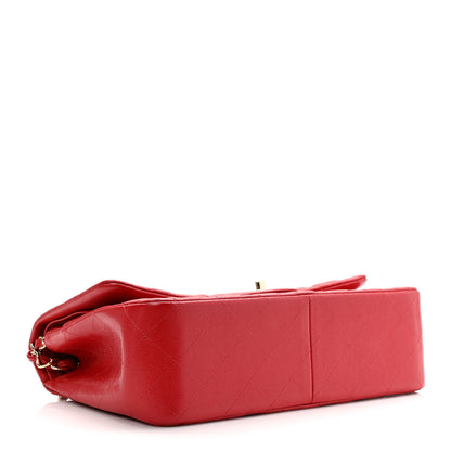Chanel Caviar Quilted Jumbo Double Flap Red 4 of 9
