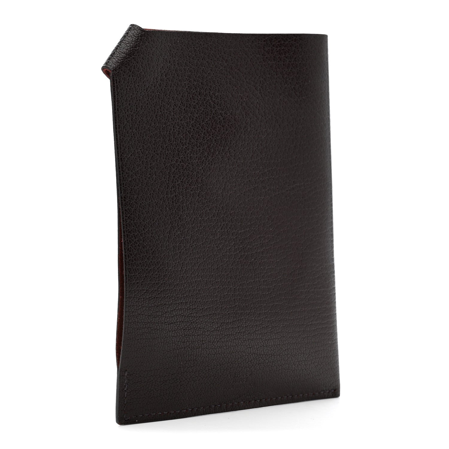 Hermes Chevre Mysore Tarmac PM Passport Holder Rouge Sellier 3 of 6