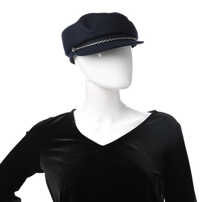 Hermes Cashmere Womens Belle-Ile Cap 57 Navy 2 of 8