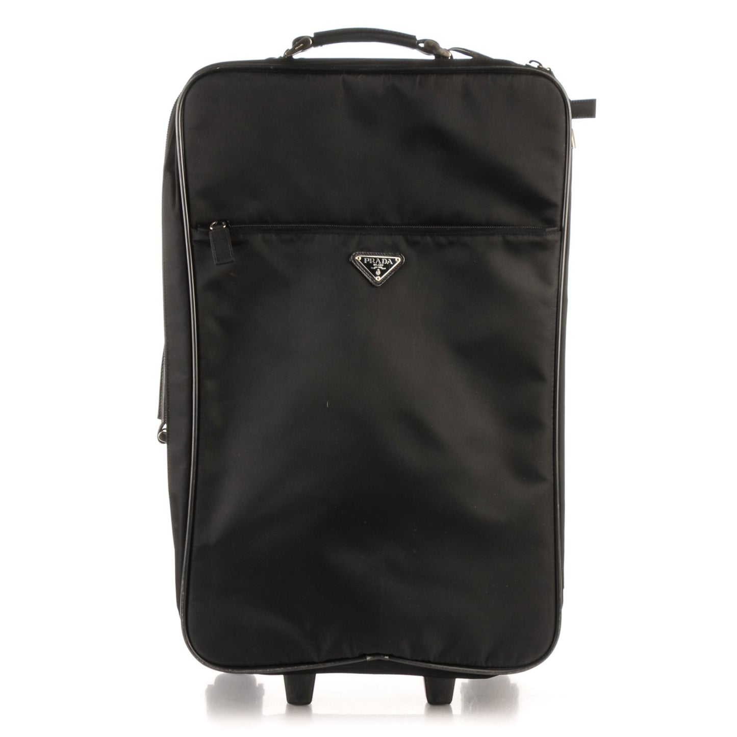Tessuto Saffiano Trolley Luggage Nero Black