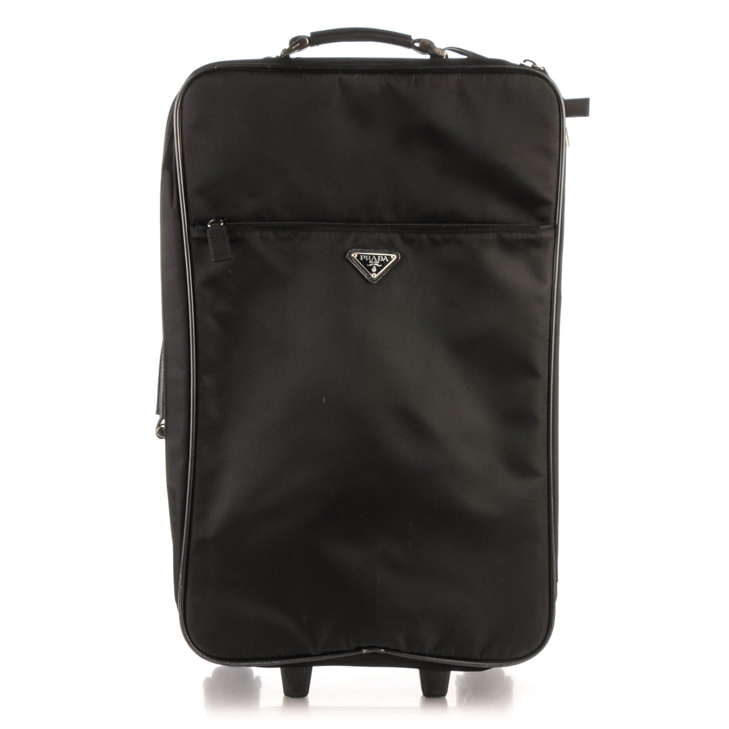 Prada Tessuto Saffiano Trolley Luggage Nero Black 1 of 8